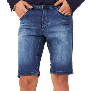 Shorts en jean vintage personnalisables 2025 pour hommes, 100 % coton, motif uni, décontracté, ample, lavé, confortable, élastique, séchage rapide - Product Image 1