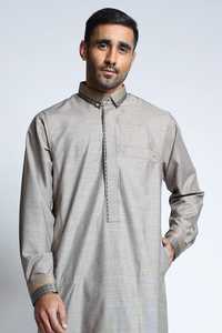 Vêtements musulmans, style arabe, thobe jubba pour hommes, vente en ligne, nouveau design, dernière mode, jubba thobe pour hommes - Product Image 4