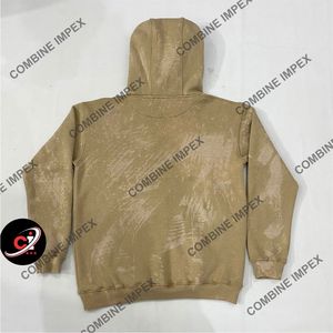 Sweat à capuche d'hiver 100% coton pour hommes Sun Faded Acid Wash Full Zipper avec Logo brodé Plus Size Boxy Fit Plain Dyed Oversized - Product Image 5