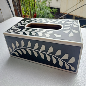 Caja para pañuelos con incrustaciones de hueso de alta demanda para uso doméstico y en restaurantes, disponible a buen precio - Product Image 3