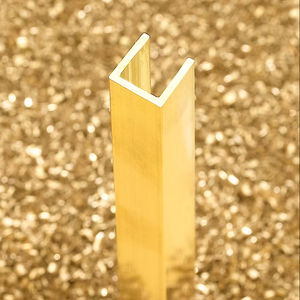 PROFILS FILTO Nouveau canal en laiton de fabrication personnalisée 40X40X10X2mm - Product Image 1