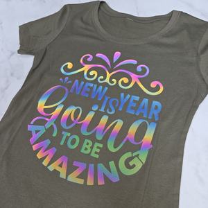 Vinilo Termotransferible Reflectante Dae Ha de Alto Brillo para Ropa, Venta al por Mayor, Película de Transferencia Teñida para Camisetas, Cuentas de Vidrio Reales - Product Image 1