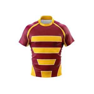 Jersey de Rugby Transpirable de Poliéster 100% a Precio Razonable, Uniforme Estampado de Talla Grande, Sublimación al por Mayor, Logotipo Personalizado del Equipo - Product Image 3