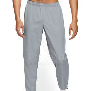 Pantalones de chándal de lona ligeros informales para hombre al mejor precio, nuevo diseño, lavado, elástico, cintura media, patrón recto, servicio OEM disponible - Product Image 1