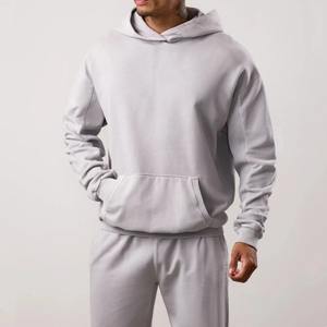 Personalizado de alta calidad de algodón chándal hombres Sudadera con capucha y Jogger conjunto de gran tamaño pulóver sudaderas con capucha pantalones de chándal para hombres - Product Image 2