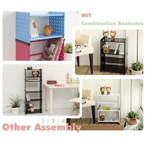 Estantería de libros moderna versátil y elegante de acero azul para el hogar y la escuela para el hogar, oficina y muebles de sala de estar - Product Image 5