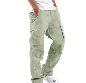 Logotipo personalizado de la marca Ropa al aire libre Pantalones Cargo Hombres Pantalones de hombre personalizados de alta calidad Antiarrugas Liso teñido Impreso - Product Image 1