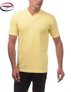 Premium Quality Hot Sale Desgin <b>V</b> <b>Neck</b> <b>T</b>-<b>Shirt</b> <b>Men</b> Custom Logo Solid Colour Casual Short Sleeve 100%Cotton <b>T</b>-<b>Shirt</b> for <b>Men</b> - Product Image 2