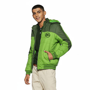 Doudoune en polyester imperméable pour hommes avec ou sans capuche Design personnalisé Manteau d'hiver High Street Service OEM - Product Image 5