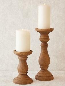 Nuevo último diseño, venta al por mayor, portavelas de madera para el hogar y decoraciones de hoteles, pilares de madera pura, soporte para velas, precios bajos - Product Image 2