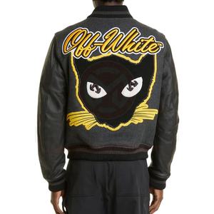 เสื้อแจ็กเก็ตผ้ากำมะหยี่ปักลายสำหรับผู้ชายเสื้อแจ็กเก็ตเลตเตอร์มหาวิทยาลัยสำหรับผู้ชาย - Product Image 5