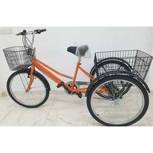 Bicicleta de Carga de Tres Ruedas Naranja 2960 con Cesta de Aluminio, Diseño Adaptado al Mercado - Product Image 1