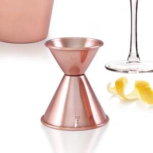 Jigger à double face en cuivre de qualité supérieure, mesure de précision pour cocktails, design élégant, équilibre parfait pour une utilisation professionnelle au bar - Product Image 2