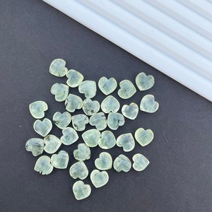 Natural Prehnite Faceted Heart Briolette Loose Gemstone Beads Strand Jewelry Making Supplies Wholesale <b>Healing</b> <b>Crystals</b> - Product Image 5