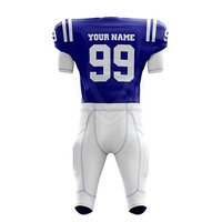 Uniforme de Fútbol Americano para Adultos, Diseño Moderno, Manga Corta, Transpirable, Tallas Grandes, Alta Calidad, 100% Poliéster, Nombre del Equipo Personalizable