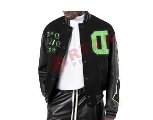 แจ็กเก็ตทีมโรงเรียนของผู้ชายคอตั้งพิมพ์โลโก้ตามสั่งสำหรับฤดูหนาว - Product Image 4