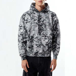 Sudadera con Capucha Personalizada de Alta Calidad para Hombre, Impresa, Resistente al Viento, Transpirable, Ecológica, de Poliéster/Algodón, Corte Regular, para Otoño - Product Image 1