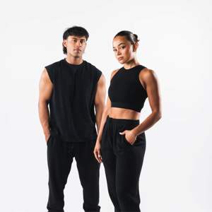 Pantalon de jogging en molleton de coton pour homme 400 GSM pantalon de jogging en tissu teint en fil peigné super doux et confortable - Product Image 3