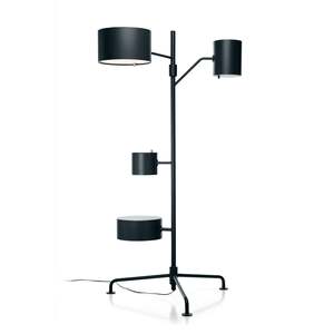 Lámpara de Pie LED Moderna Estilo Estatista, Base E26, Pantalla Amarilla para Dormitorio o Sala de Estar, Cuerpo de Acero Inoxidable, Disponible en Tamaño Pequeño - Product Image 2