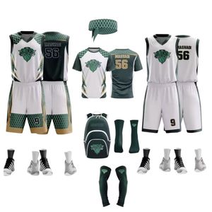 Ensemble de vêtements de basketball personnalisés OEM 2026, ensemble complet de sublimation, maillot de tir, sweat-shirt à manches, uniforme de basketball respirant - Product Image 1