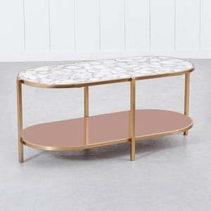 Mesa de piedra con gemas de ágata para mesa de comedor central/muebles de centro de sofá/hogar y oficina - Product Image 5