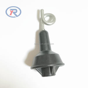 Poteau en acier à ressort en métal de clôture électrique de 110 cm en gros avec isolant en plastique - Product Image 5