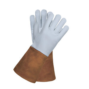 Guantes de Soldadura TIG de Piel de Oveja de Primera Capa, Extensibles, de Cuero Vacuno, Térmicos, para Invierno, Uso Diario, Casuales, Forro de Lana, 6 Pulgadas - Product Image 1