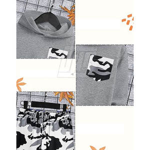 ชุดวอร์มเด็ก สวมใส่สบาย ชุดกีฬาสองชิ้น ชุดวอร์มเด็กสำหรับใส่ในชีวิตประจำวันและไปโรงเรียน - Product Image 5