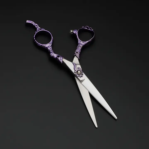 Ciseaux de barbier à lame droite en acier inoxydable de qualité supérieure personnalisés, conception de précision pour la coupe de cheveux, outil de beauté - Product Image 4