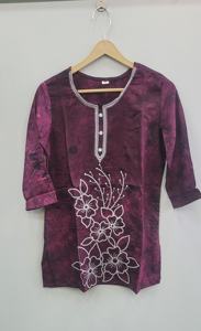 เสื้อแขนกุดทรงตรงปักลายเรขาคณิตผ้าคอตตอนวิสโคสแบบลำลองสำหรับผู้หญิงพร้อมกระดุมตกแต่งสำหรับฤดูใบไม้ผลิฤดูใบไม้ร่วง - Product Image 3