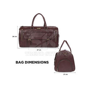 Elegante Bolsa de Viaje de Cuero para Viajeros Frecuentes y Escapadas de Fin de Semana, Bolsa de Viaje de Cuero Genuino - Product Image 3