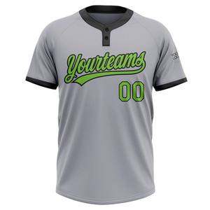 Camiseta de Béisbol Personalizable de Alto Rendimiento con Tapeta de Dos Botones y Tejido Transpirable para Deportes de Equipo y Entrenamiento Atlético - Product Image 2