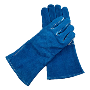Ropa DE TRABAJO Mejor venta Guantes de soldadura de cuero para la venta en línea 2 Guante de soldadura de fácil ajuste de color sólido pagado a mano - Product Image 1