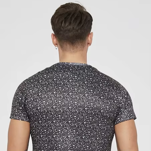 T-shirts de sport pour hommes en maille cationique douce, respirante, écologique, à séchage rapide, imprimés en sérigraphie, avec logo personnalisé – Grande Vente - Product Image 4