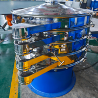 Tamis vibrant rotatif industriel en acier inoxydable à 3 couches, séparateur vibrant, tamis à poudre, tamis circulaire, prix usine