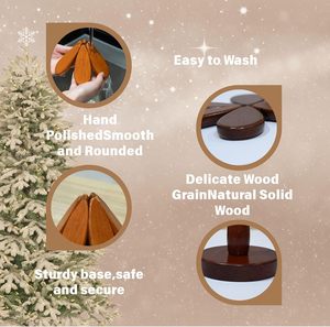 High Quality Set 4 <b>Wooden</b> <b>Trivets</b> 1 Stand Square Shape Eco-Friendly Hot Dishes Kitchen Coasters Stackable Carton - Product Image 4