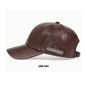 Customized Faux Leather Sport Cap <b>Waterproof</b> Brown Athletic Headgear Adjustable Buckle Sun-Shielding Golfing <b>Hat</b> Outdoor Gorras - Product Image 5