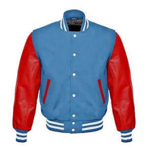 Veste de baseball universitaire à capuche en laine de haute qualité pour hommes, vêtements de rue, Logo Patch, camionneur tricoté, veste en cuir Letterman - Product Image 4