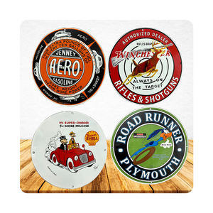Style rétro personnalisé métal artisanat huile moteur porcelaine signe conseil avec logo émail plaque publicitaire rétro étain signe - Product Image 1