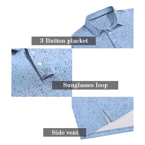 เสื้อโปโลผู้ชายสำหรับกอล์ฟ ประสิทธิภาพสูง ผลิตจากผ้าซับเหงื่อ ระบายอากาศได้ดี แขนสั้น สวมใส่สบาย - Product Image 3