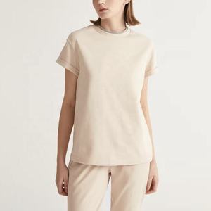 100% coton peigné vêtements décontractés pour femmes pantalons et t-shirt 2 pièces ensemble 100% coton ensembles pour femmes du Pakistan - Product Image 1