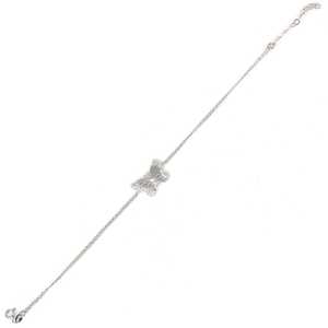 925 Sterling <b>Silver</b> White <b>Bracelet</b> with Butterfly Model Crystals <b>Bracelets</b> & <b>Bangles</b> - Product Image 2
