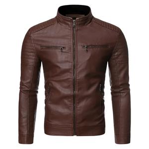 Venta al por mayor de los hombres de moda chaquetas de cuero de los hombres de moda de diferentes colores disponibles en el mejor precio de venta de chaqueta de cuero de los hombres - Product Image 3