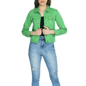Veste en jean pour femme surdimensionnée, sur mesure, best-seller, dernier design, prix abordable - Product Image 4