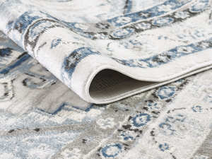 Alfombra Turca de Lujo Hecha a Máquina Palmira 32x35 16 L Azul L Gris Premium para Sala de Estar del Fabricante de Gaziantep - Product Image 2