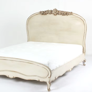 Una cama hecha de madera de caoba fuerte no 3003 con un diseño clásico Vintage para un dormitorio en una casa, hotel, Villa - Product Image 3