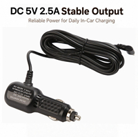 Chargeur de voiture universel filaire 5V 2.5A, adaptateur abaisseur de tension pour voiture, chargeur de téléphone portable pour voiture, vente en gros directe usine