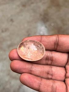 บุษราคัมทรงหลังเบี้ยธรรมชาติตัดด้วยเอฟเฟกต์สีรุ้งที่งดงาม - Product Image 2