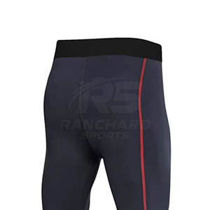Pantalons de compression de sport à séchage rapide pour hommes, leggings d'entraînement de gym, pantalons de compression à haute élasticité pour hommes, leggings de fitness pour l'entraînement - Product Image 6
