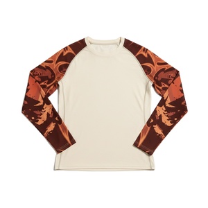 T-shirt de compression personnalisé de haute qualité pour homme, manches longues, pour entraînement BJJ, hauts de sport, rashguard MMA, rashguard sublimé - Product Image 1